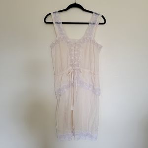 Vintage peplum bloomers pajamas slip